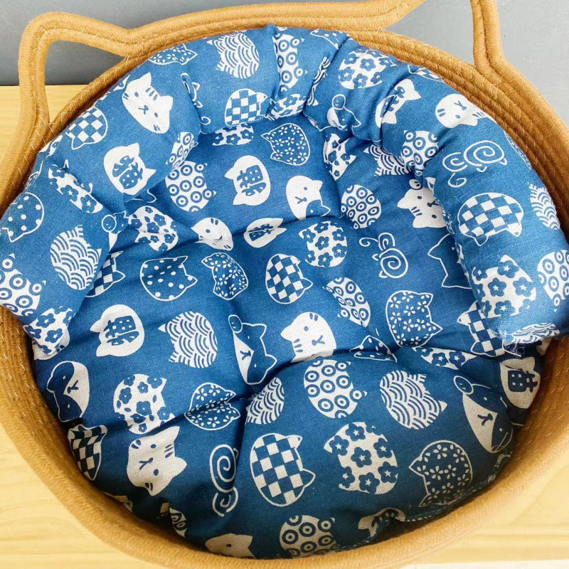 [얼룩방지 고급] 슈가컬러 네스트 + 블루캣쿠션 + 등받이