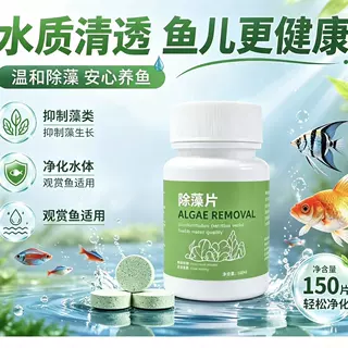 家用鱼缸除藻片青苔清理净水神器绿水褐藻丝藻黑藻去除水垢不伤金