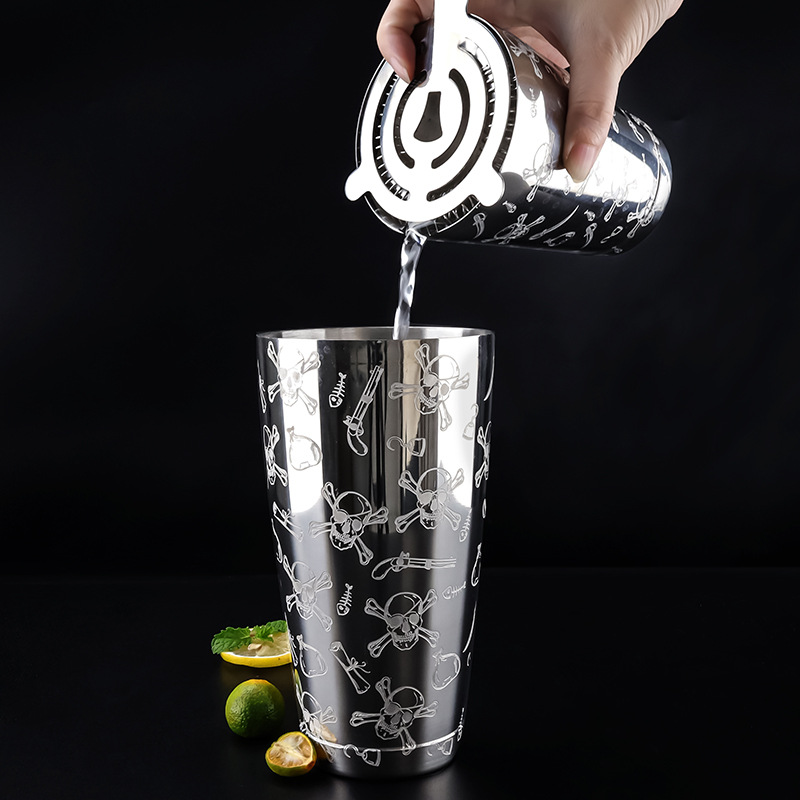 Creativo Sherk kettle mezclador de vino Boston bar mezclador conjunto de shaker kettle shaker americano