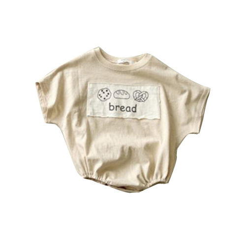 Baby one-piece outfit for summer, thin, loose fit, triangular T-shirt, pants for crawling, South Korean version