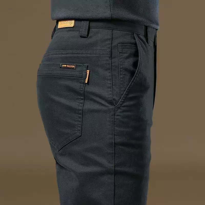 外贸批发黑色裤子男士2025春秋季新款直筒西裤商务休闲长裤子春季