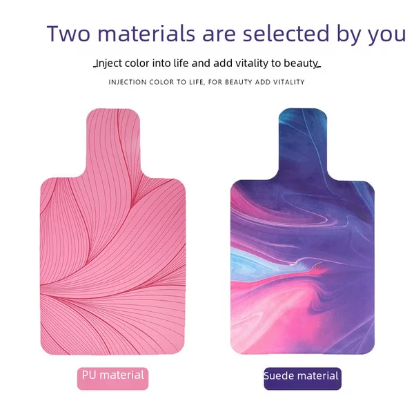 Pilates core mattress rubber mat suede printed yoga mat PU natural rubber equipment non-slip protection mat