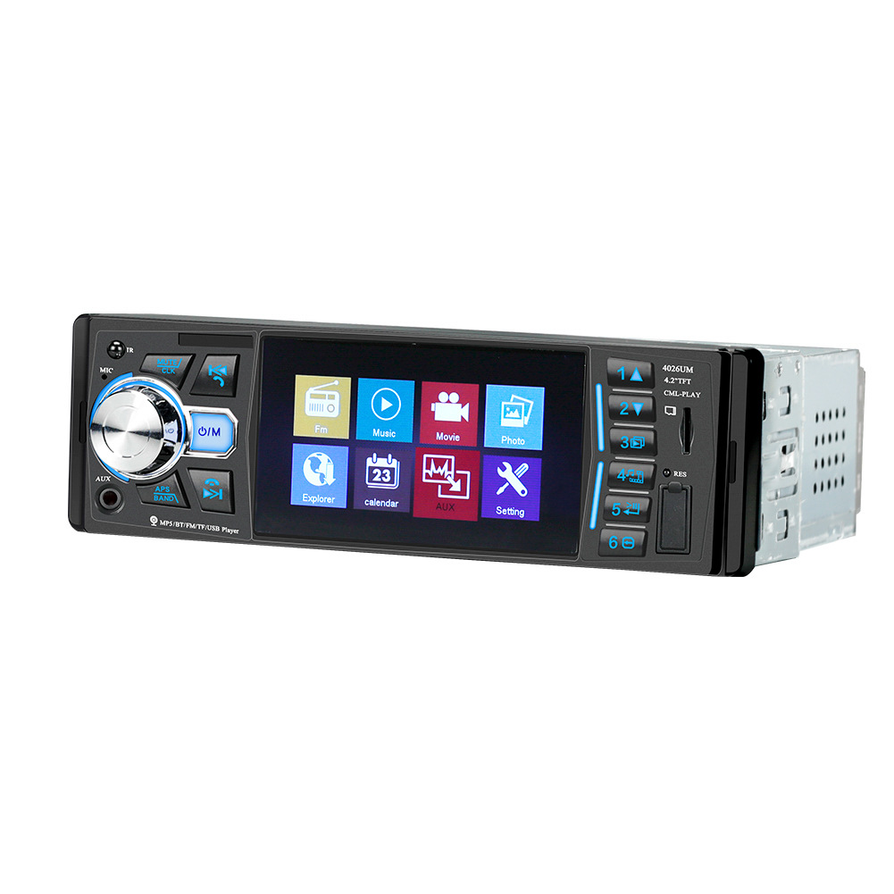 4.2-inch Bluetooth Car MP5 Player Car MP4 Reverse Priority FMRadio Card Player4026 UM