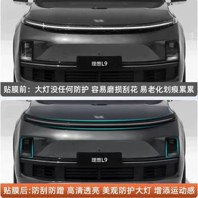 Car headlight protective film: L6/L7/L8/L9 blackened headlight film star