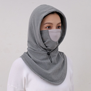Autumn and Winter Windproof Riding Shawl Cap for Men and Women Outdoor Warm Electric Bike Bike Riding Headgear One-piece Ski Cap