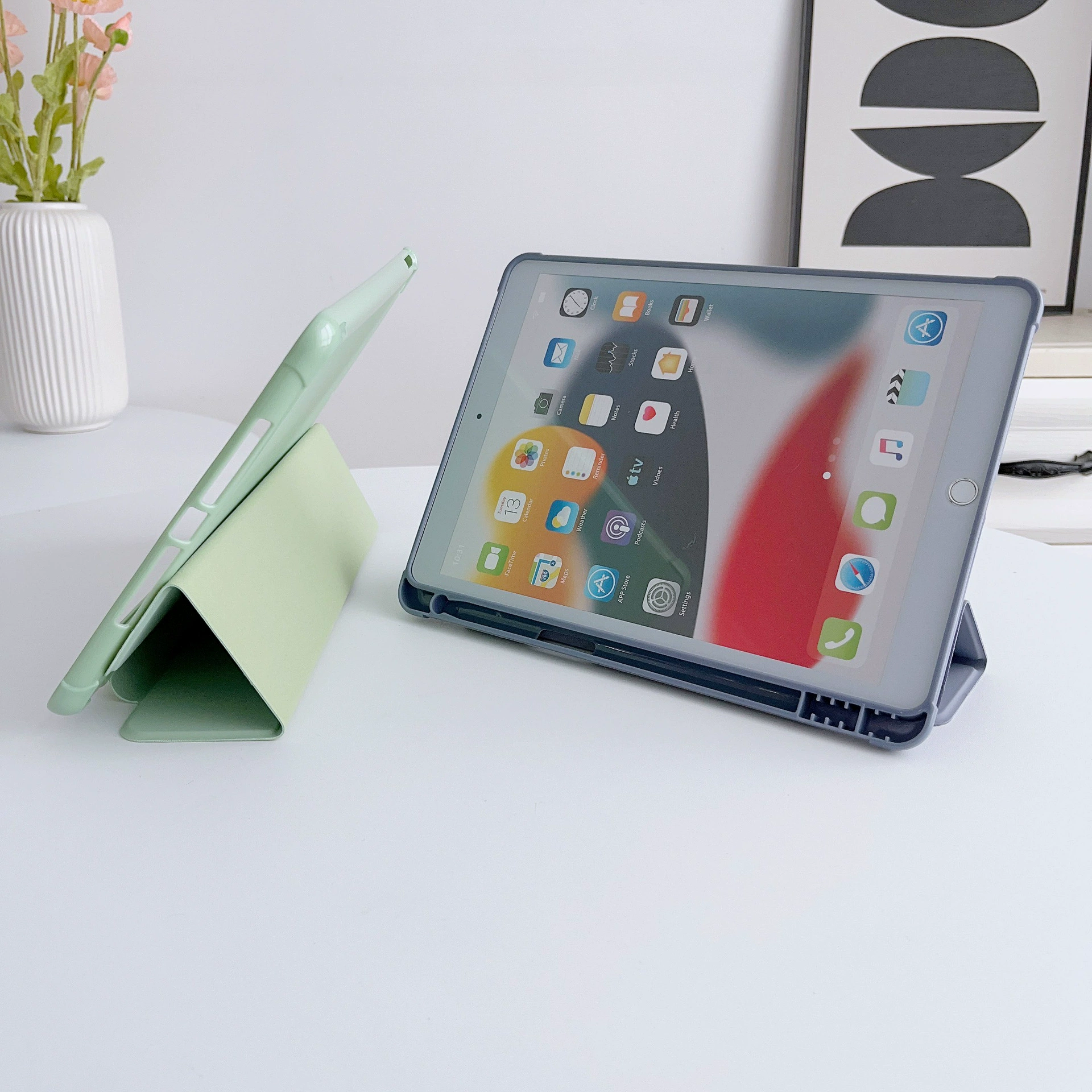 Чехол для iPad 10.9 с honeycomb-охлаждением, Pro11, амортизирующий воздушный карман, противоударная лента, паз для 10.2, TPU однотонная мягкая оболочка 9.7