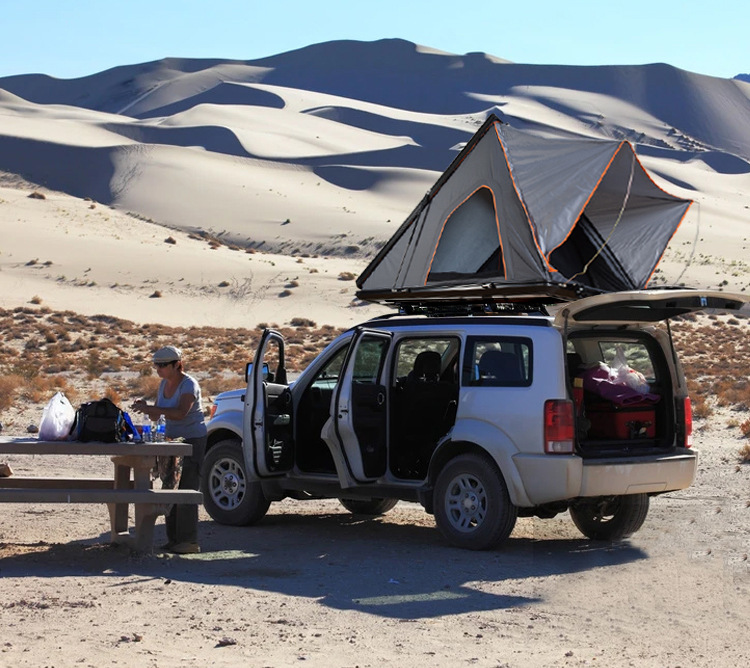 Camping Tent Triangular Tent Aluminum Alloy Hard Top Fully Automatic Outdoor Suv Rainproof Windproof Self-Driving Car Tent