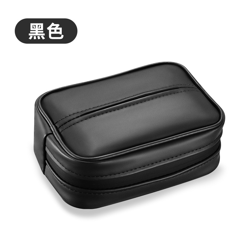 Caja de pañuelos de coche creativo caja de pañuelos de coche universal colgando asiento de alta gama Bolsa de pañuelos suministros de coche