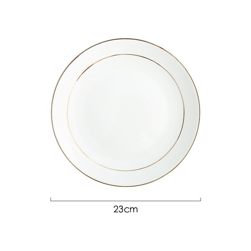 더블 골드 엣지 9inch 얕은 팬(40개/박스)
