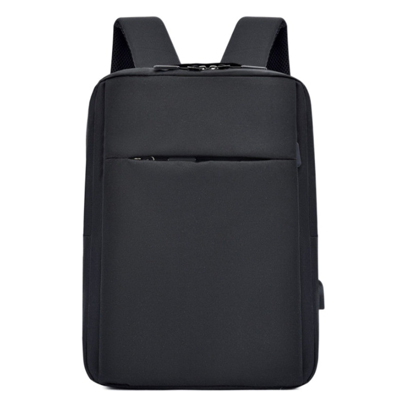 Cross-Border Business Laptop Bag, Men's Simple Commuter Backpack with USB Charging, Gift Printable Backpack