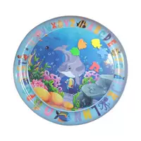 Надувной детский коврик из ПВХ для живота, морской рисунок, 20×20×3 см, лёгкий