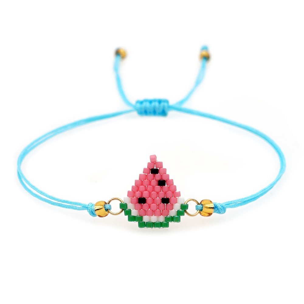 Nihaojewelry wholesale jewelry simple sea turtle Miyuki beads handwoven watermelon childrens braceletpicture2