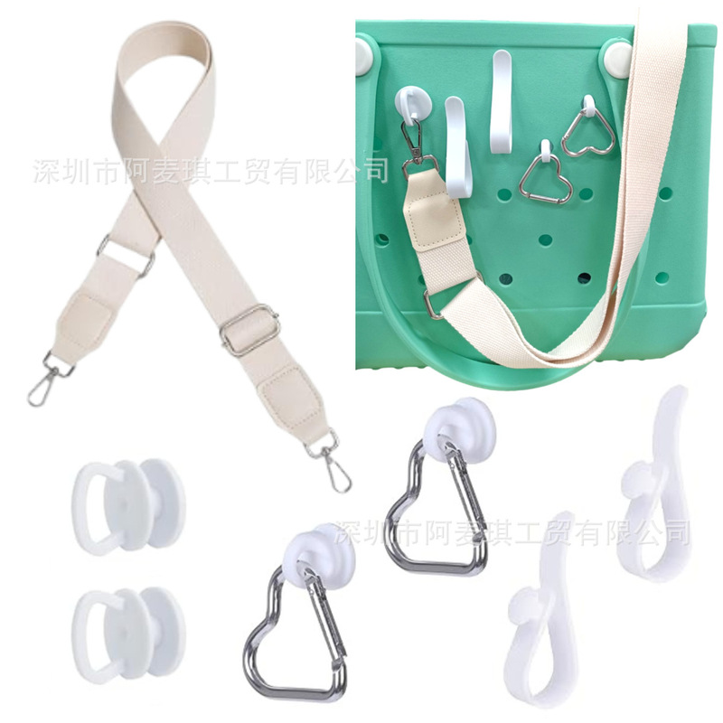 Amazon's Popular Bog Shoulder Strap Set Beach Bag Storage Hook Eva Hole Bag Hook Mushroom Buckle Carabiner Amazon's Popular Bog Shoulder Strap Set Beach Bag Storage Hook Eva Hole Bag Hook Mushroom Buckle Carabiner