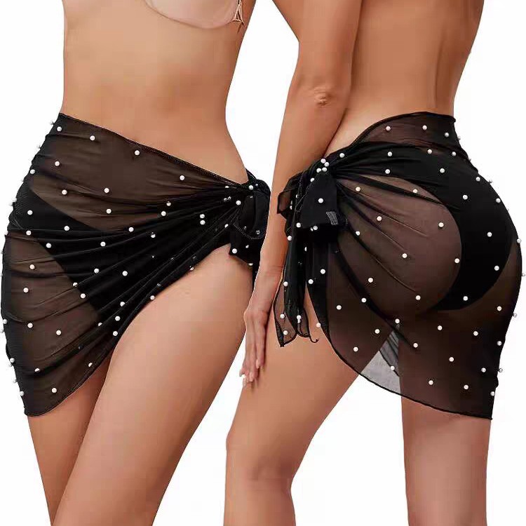 Comercio exterior triangular toallas de playa de perlas sexuales bikini camisa de baño