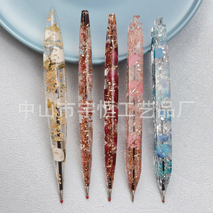 Dried Flower epoxy pen real flower resin crystal glue Teacher's Day gift
