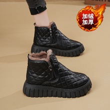 雪地靴女2025冬季新款女鞋加绒加厚面包鞋时尚保暖短筒棉鞋 XQ285