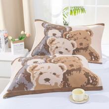 新款全棉加厚防滑纱布枕巾单人家用学生四季单人纯棉防滑头巾