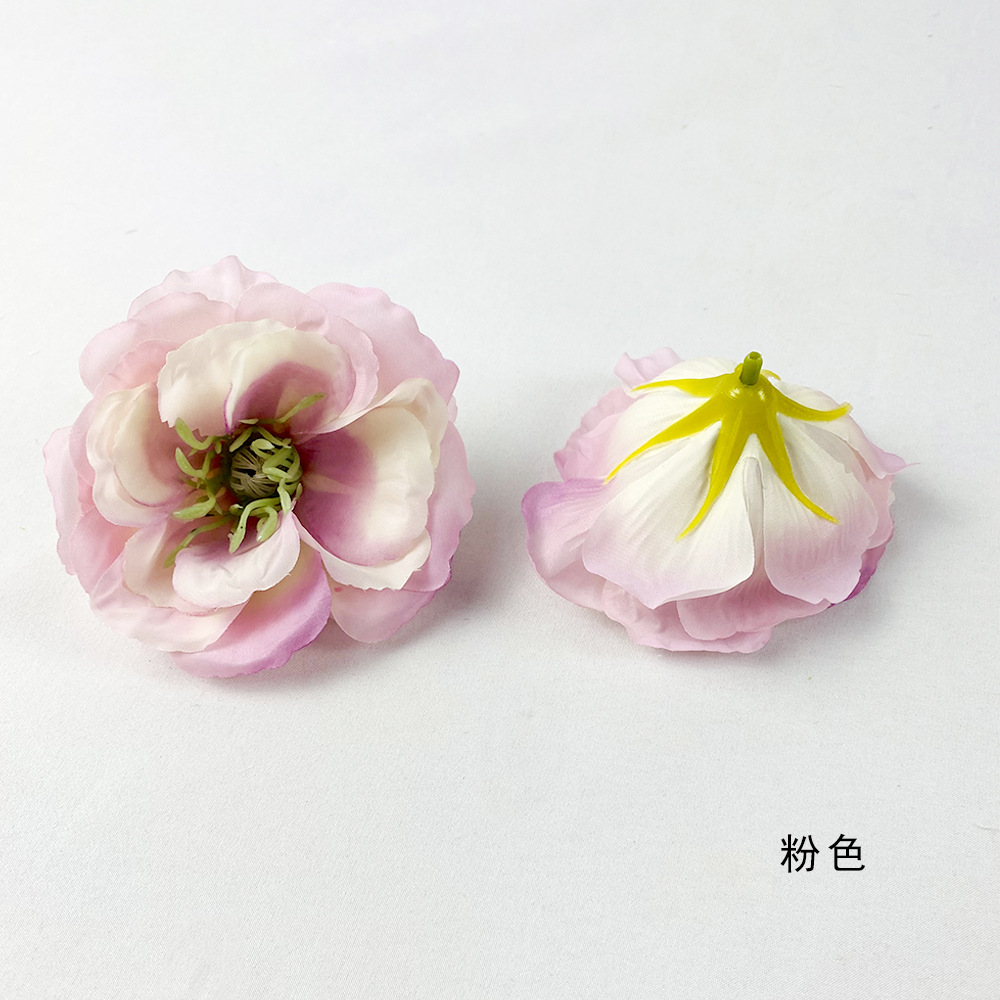 Simulación de flores de Platycodon di-i - diy pinzas de flores accesorios sombrero decoración de bodas para el hogar fotografía floral fresca