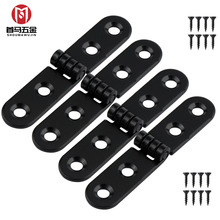 家具五金连接件长条合页180度平开活页箱包配件固定翻盖对折铰链