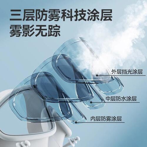 Children's swimming goggles waterproof and anti-fog high-definition men's and women's large-frame adult swimming goggles professional training diving cap set