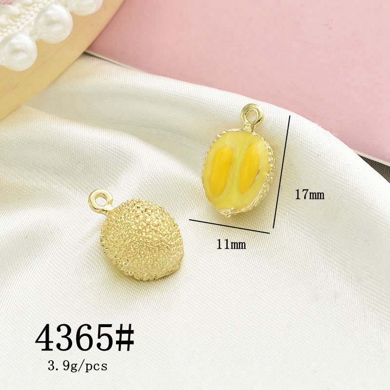 10 Pcs/package Simple Style Fruit Alloy Enamel Pendant Jewelry Accessories display picture 8
