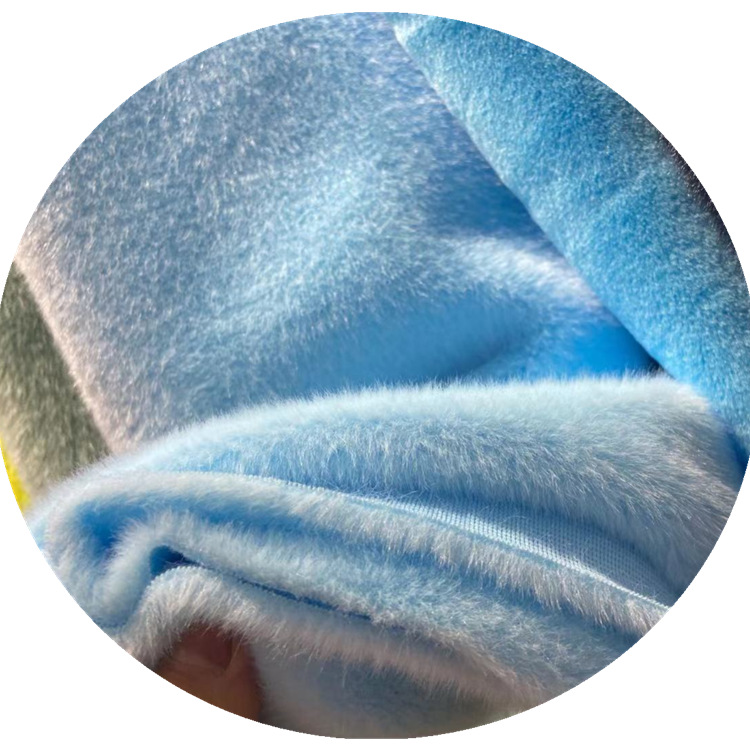 550G pequeño visón europeo alto y bajo piel de conejo suave nieve visón terciopelo textura ropa zapatos y sombreros juguetes hogar textil bufanda tela