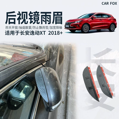 Rain shield Dt Plus Xt Rain - standard-packaging-without-logo-changan-yidong-xt-mk2-2018-2023-rearview-mirror-eyebrow-carbon-fiber-pattern