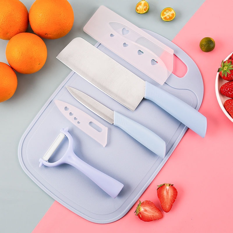 Kitchen Knife And Cutting Board Set For Home Use, Meat Slicing Knife,...