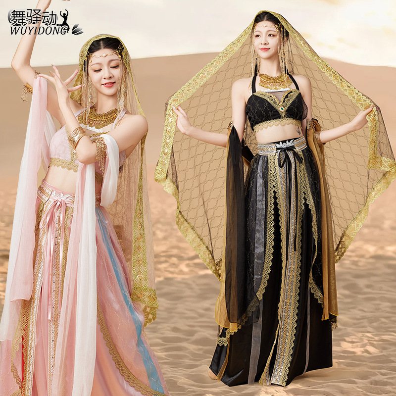 Dunhuang Flying Fairy Hanfu for Women, Western-Style Princess, Modified Han Elements, Photo Shoot Travel Outfit, Exotic Dance Costume