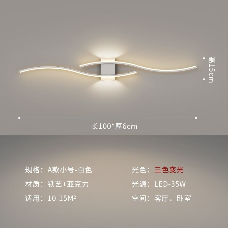 Nueva lámpara de pared de lujo minimalista lámpara de cabezal de cama de dormitorio simple sala de estar fondo pared pasillo lámpara de pasillo