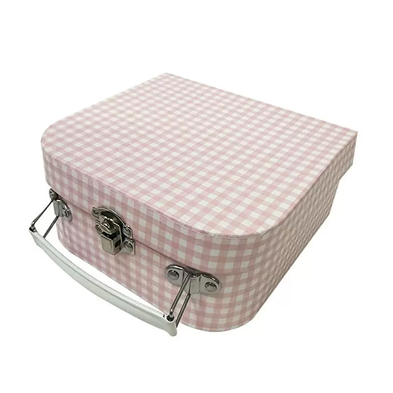 儿童首饰纸板收纳盒便捷手提盒圣诞礼盒包装