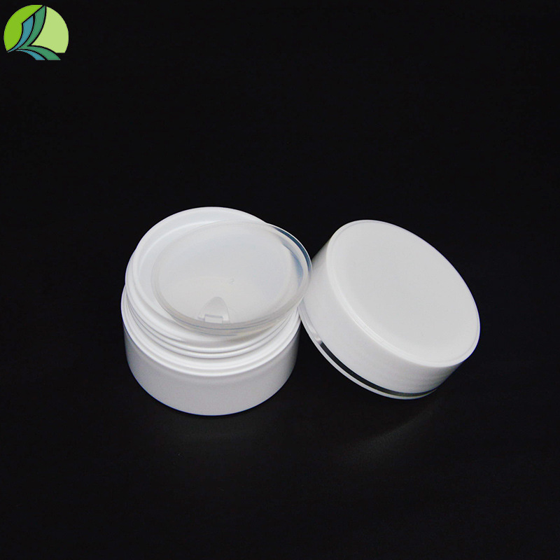 厂家供应10g白色面霜涂抹瓶膏体容器pp材质膏霜小罐无毛刺