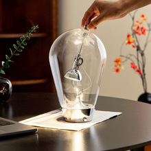 意大利设计师台灯复古工业风创意玻璃灯泡书桌摆件卧室床头氛围灯