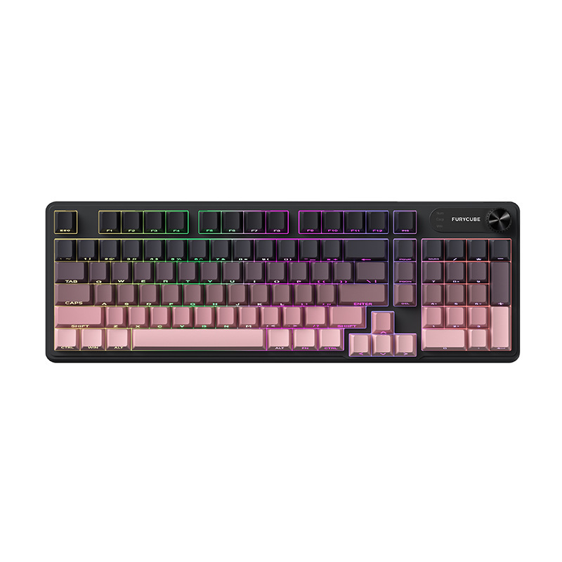 FURYCUBE IP98機械手触り防水キーボードコンピュータゲームコンテスト高颜値有線静音キーボード|undefined