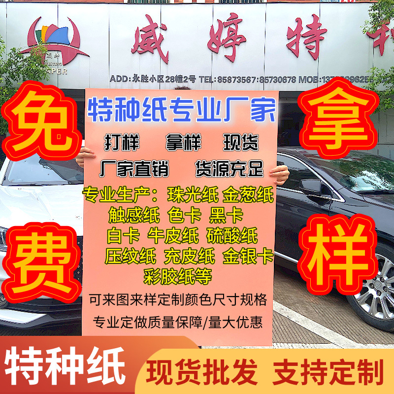 Special Paper Pearl Paper White Cardboard Paper Flush Paper Embossed Wrapping Paper Printing Bronzing Art Sample Bag