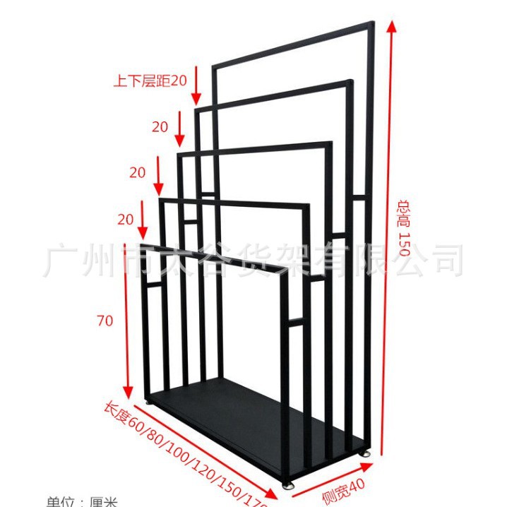 丝巾陈列架毛巾领带围巾布料窗帘货架裤子内裤皮带展示架
