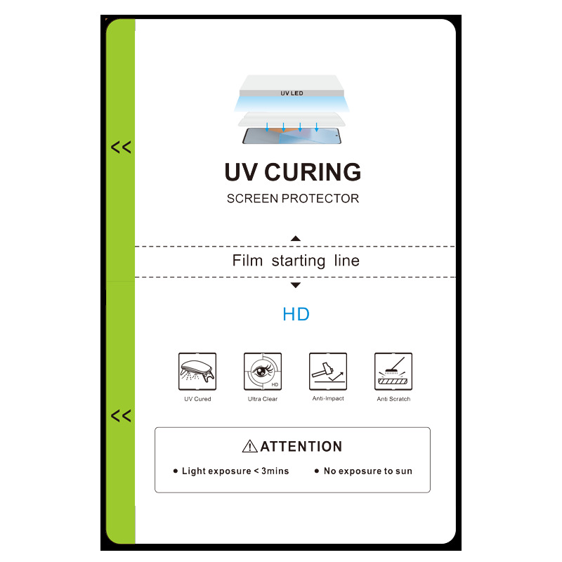 Máquina de corte Película de gel universal de 8 pulgadas y 11 pulgadas Consumibles de TPU Protección ocular mate HD Película cuadrada antivisera Película de curado UV