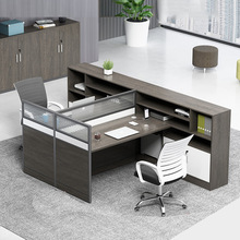 辦公員工桌椅組合套裝簡約現代卡座四24/6人位職員屏風辦公室家具