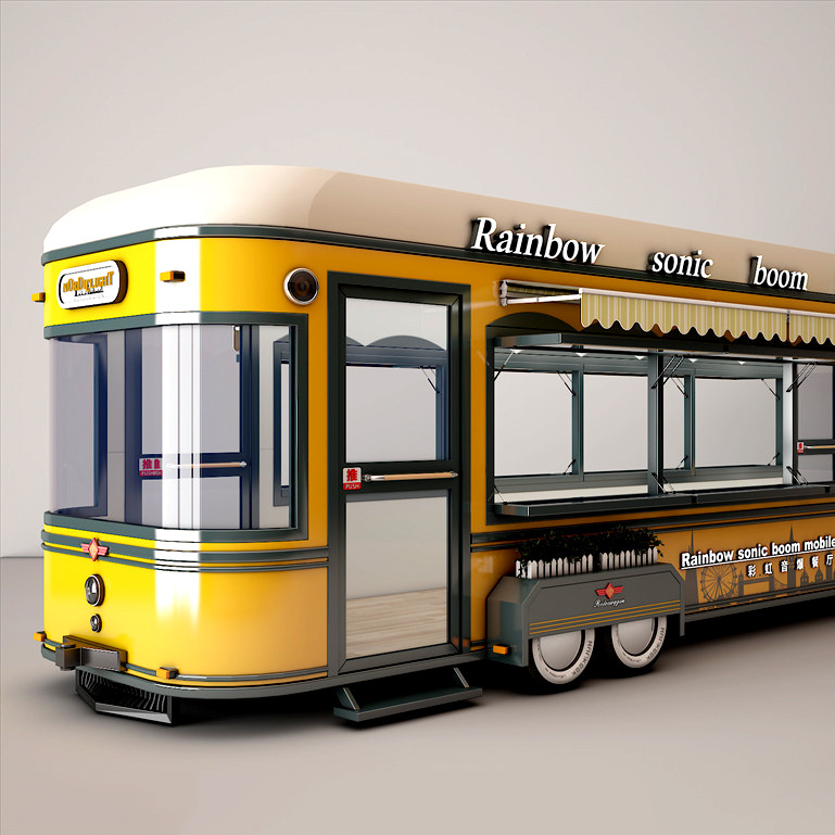 暖尔复古车模型定制美陈影视道具餐车摆摊自主创业步行街餐厅厂家