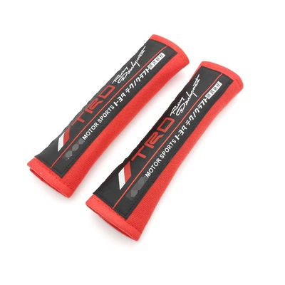 Red HKS BRIDE Recao, Seat belt shoulder pad - trd-a