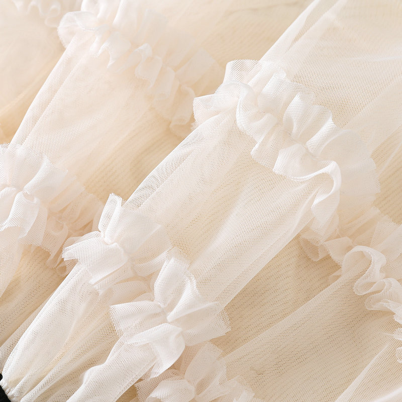 Bebé de estilo occidental con tirantes de verano, falda de gasa, vestido de pedo, vestido de celebridad de Internet de moda para bebés, mameluco de princesa de una pieza