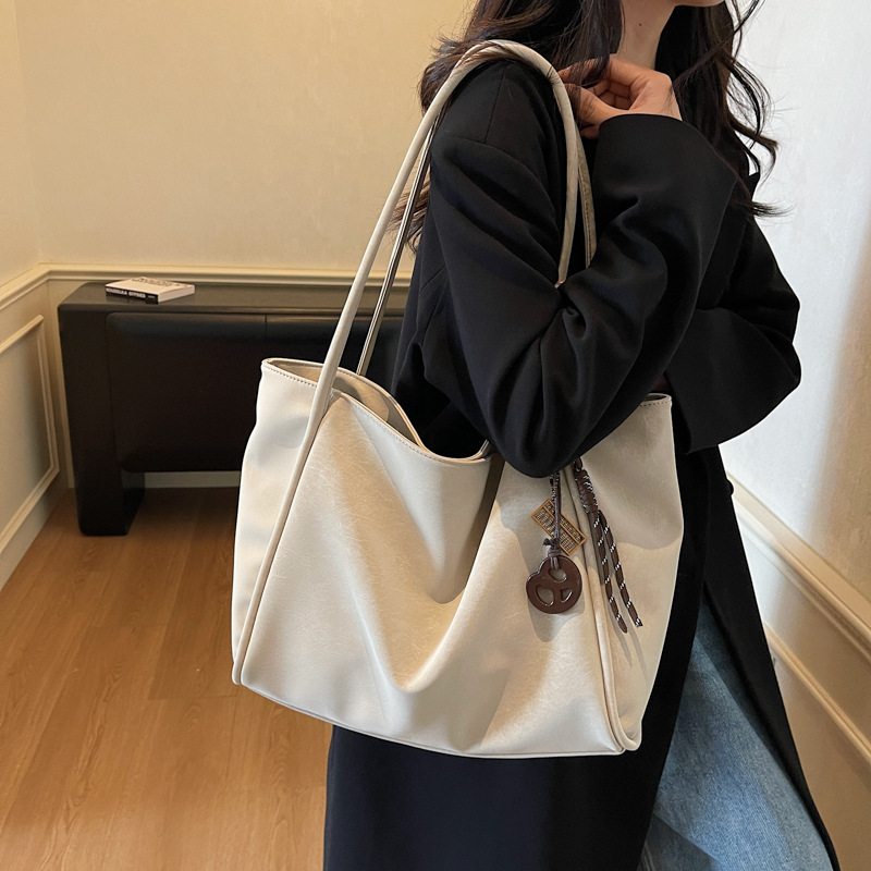 Böyük Həcmli Qadın Çantası - Payız Qış Retro Tote və Ana Çantası