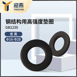 发黑10级GB1230高强度钢结构专用大垫圈 迎燕21年专业紧固件