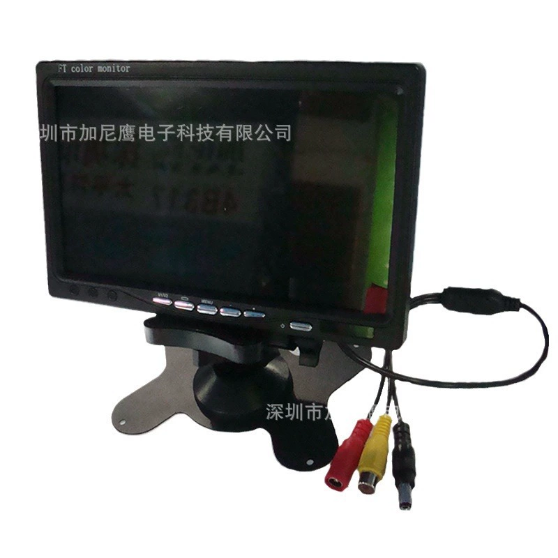 7-дюймовый линейный промышленный дисплей 12V двойной DC вход 1 HD CVBS видео RCA дуга крепление