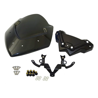 Suitable for Suzuki GSXS1000 GSX-S 1000 15-20 modified front windshield windshield windshield mirror (Motorcycle front windshield) - smoky-black