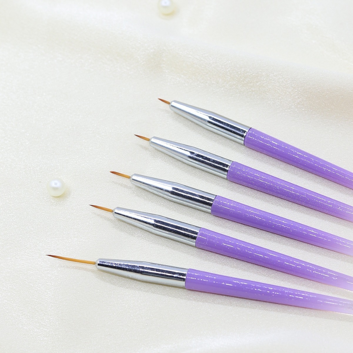 Ventas directas de la fábrica dibujo pluma traje gradiente púrpura pintura flor manicura herramientas salón especial venta al por mayor