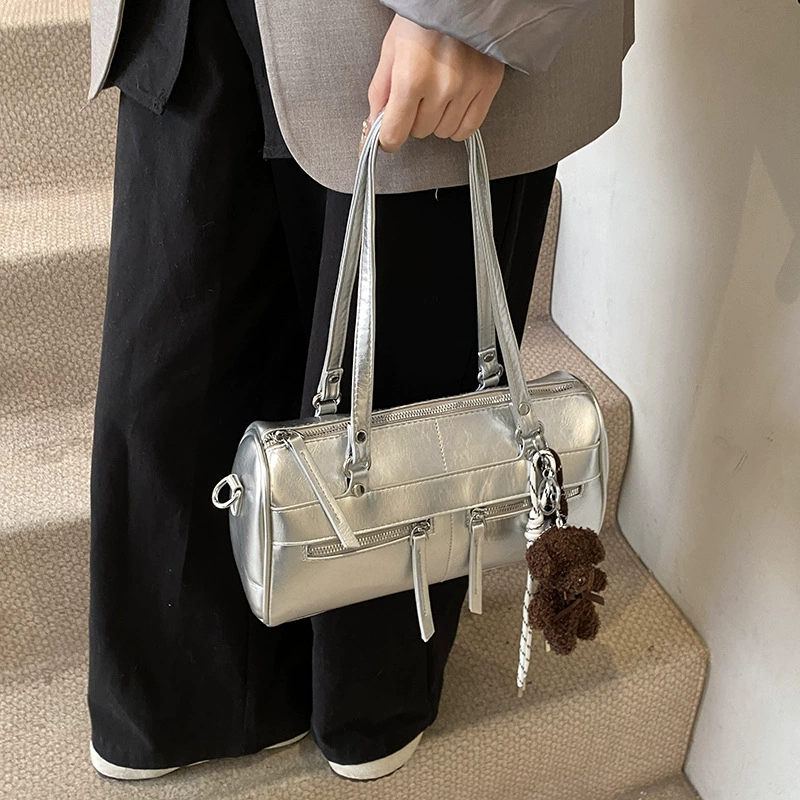 Retro pillow, capacious shoulder bag, handheld underarm bag