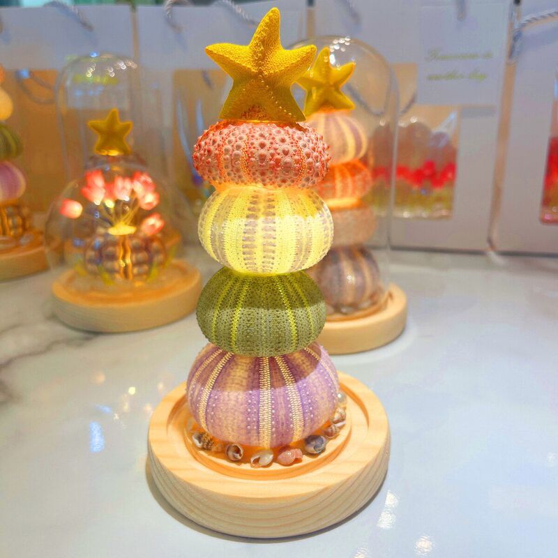 新年と春祭りの装飾品シェル DIY タコの殻発光ナイトライト素材パッケージガールフレンドへの誕生日プレゼント|undefined