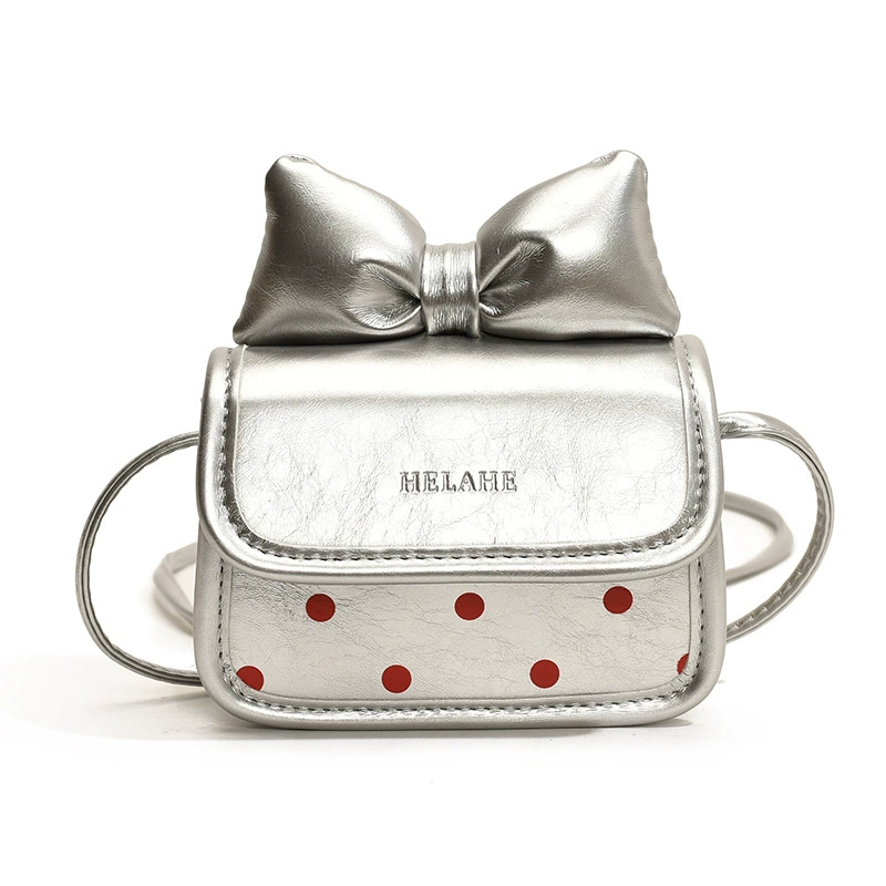 Cute small children's one-shoulder bag for princess with bow, lipstick, Korean style, western style