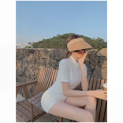 Sports swimwear for women, conservative belly-covering, slimming one-piece boxer briefs for hot springs, small breasts push-up, 2024 new swimwear